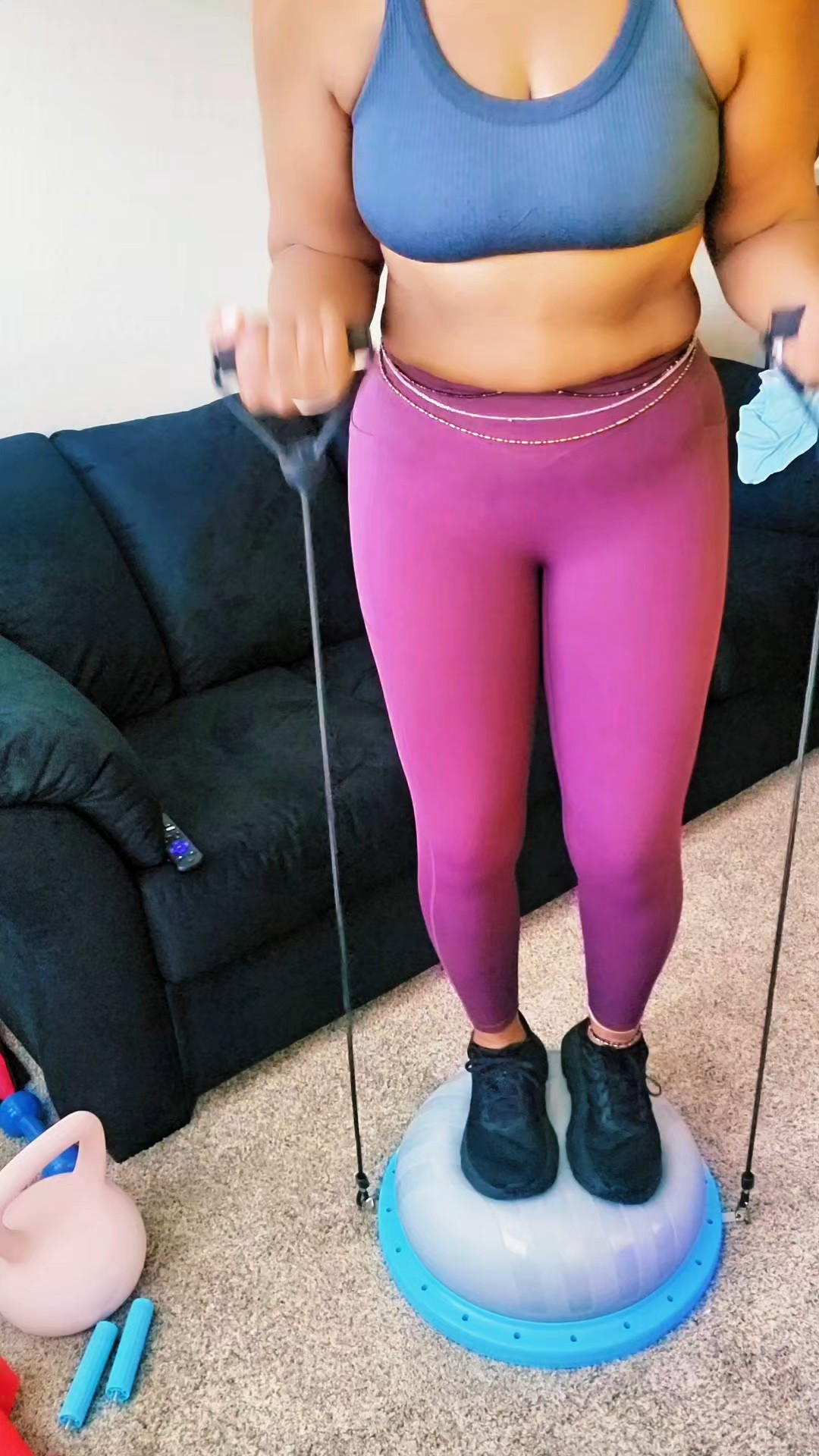 Slowly building out my little home workout space, and this MERACH balance trainer has been such a good addition. I can use it for balance, core, strength work, planks, and it even comes with resistance bands. I’m still learning all the ways to use it, which honestly makes it even better. Linking it from Amazon here. 💪🏾#homegym #workoutequipment

#LTKdayinmylife #LTKmorningroutine #LTKfitnessgoals