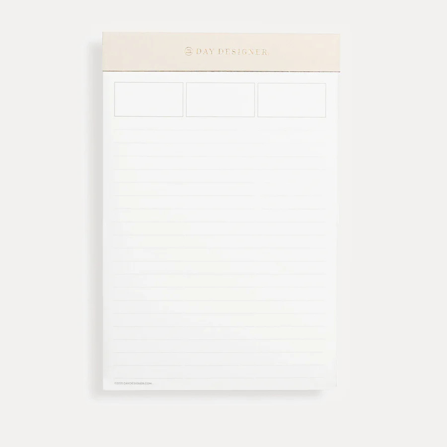 Lined Notes Desktop Pad: Blush | Day Designer