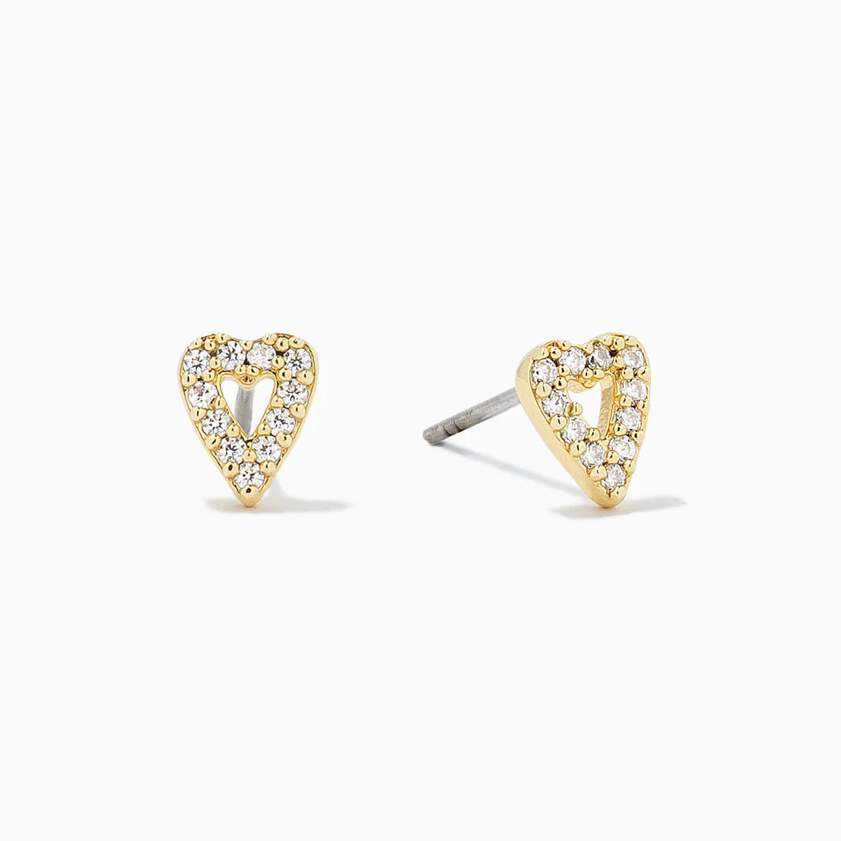 Open Heart Stud Earrings | Uncommon James