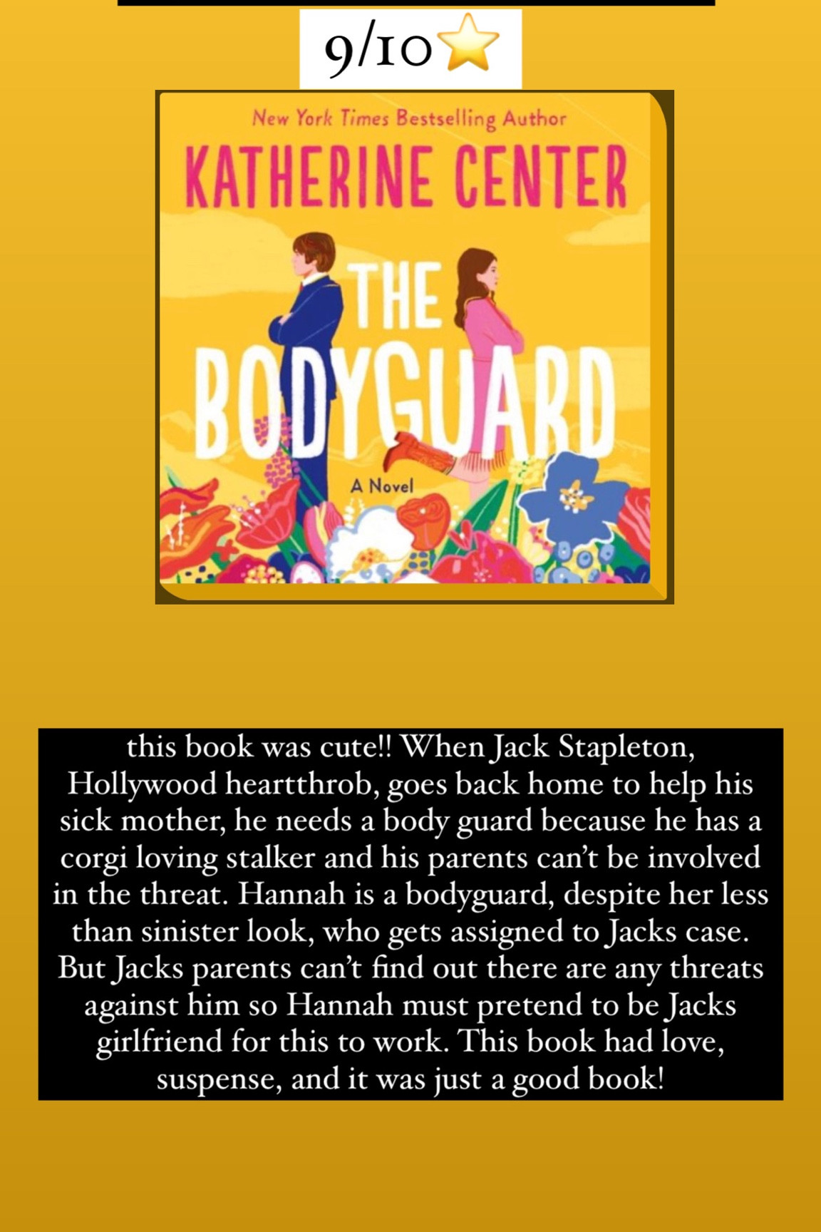 42. The Body Guard by Katherine Center :: 9/10⭐️ this book was cute!! When Jack Stapleton, Hollywood heartthrob, goes back home to help his sick mother, he needs a body guard because he has a corgi loving stalker and his parents can’t be involved in the threat. Hannah is a bodyguard, despite her less than sinister look, who gets assigned to Jacks case. But Jacks parents can’t find out there are any threats against him so Hannah must pretend to be Jacks girlfriend for this to work. This book had love, suspense, and it was just a good book! 

book / thrillers / romance / travel book / good reads / booktok books / book recommendations / on my bookshelf / kindle books / audio books / kindle girlie / kindle unlimited / amazon books / amazon reads / amazon readers / reading / reading must haves / trending books / kindle accessories / books accessories / books

#LTKhome #LTKtravel