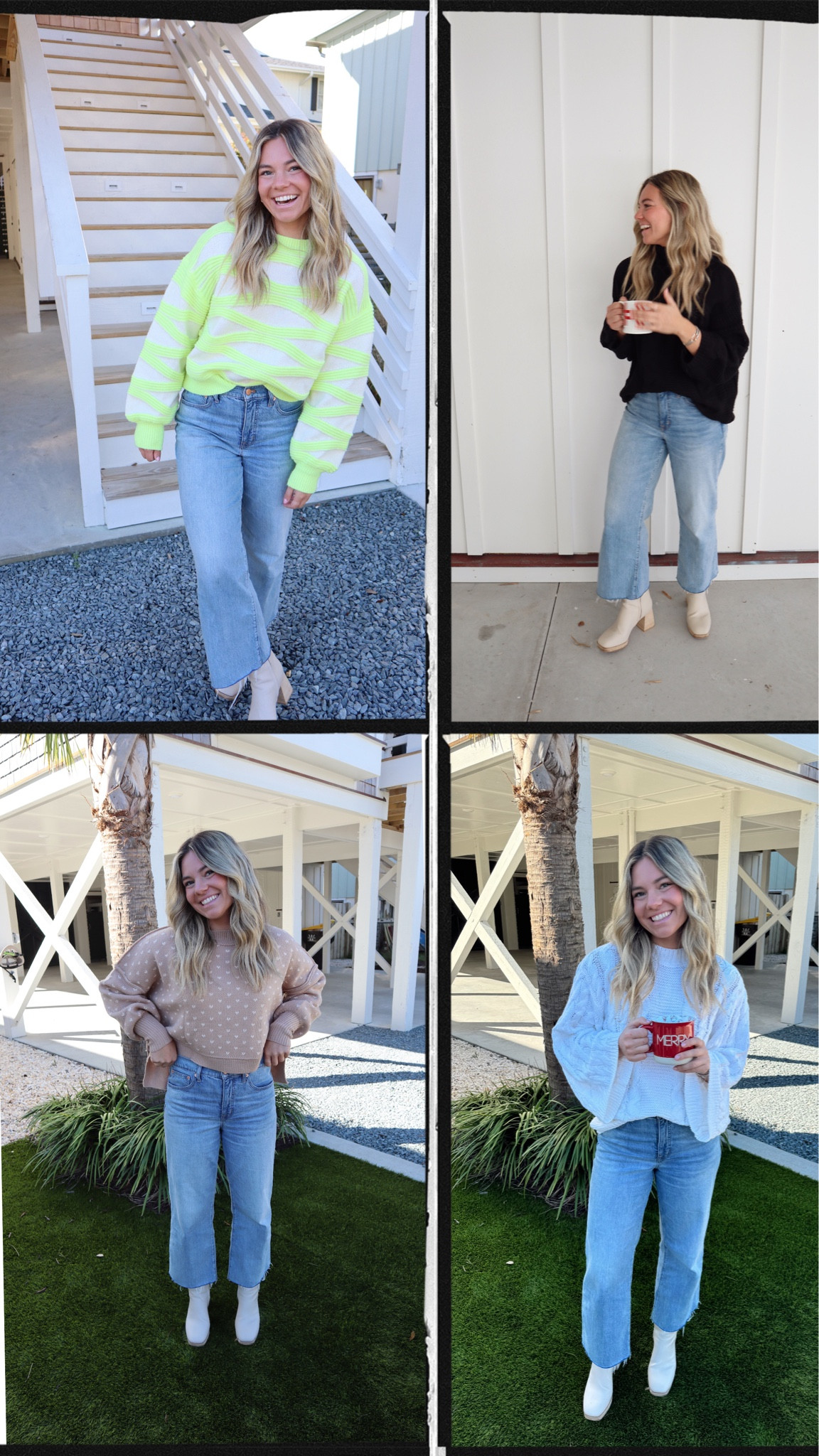 Holiday outfits! Fall fashion! All sweaters are from Amazon! Size M

#LTKCyberWeek #LTKGiftGuide #LTKHoliday