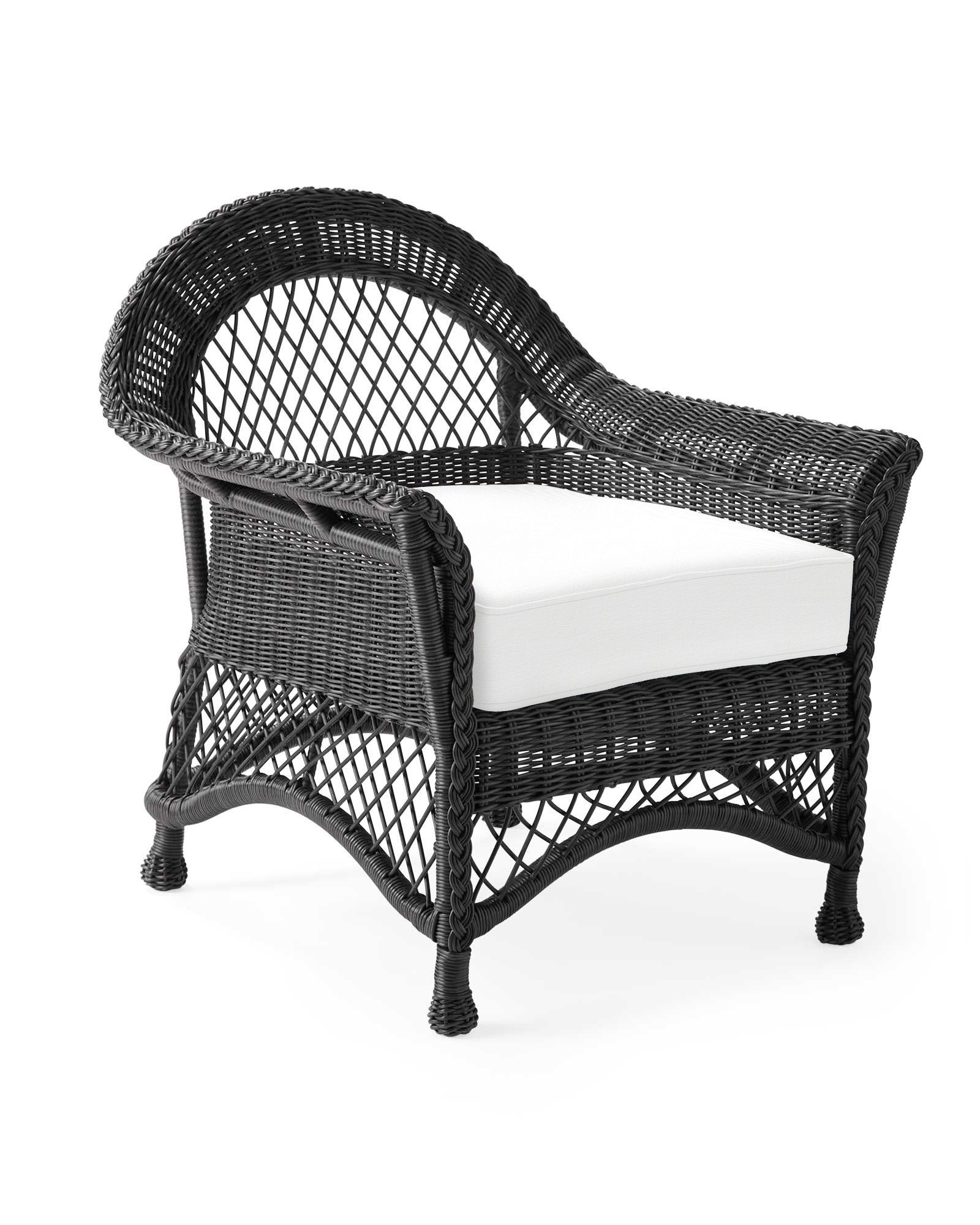 Kiawah Lounge Chair - Black | Serena and Lily