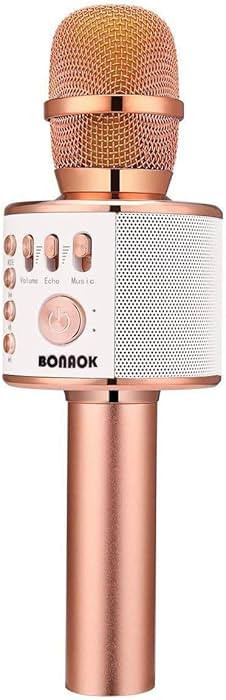 BONAOK Wireless Bluetooth Karaoke Microphone,3-in-1 Portable Handheld Karaoke Mic Speaker Machine... | Amazon (US)