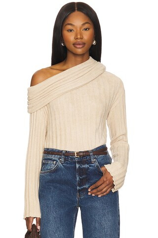 Tularosa x Emma Rose Harper Sweater in Beige from Revolve.com | Revolve Clothing (Global)