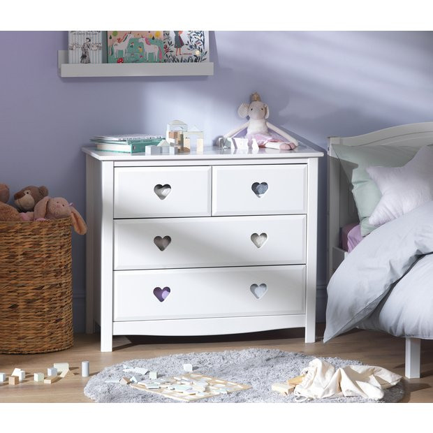 Habitat Kids Mia 2+2 Chest of Drawers  - White | Habitat UK