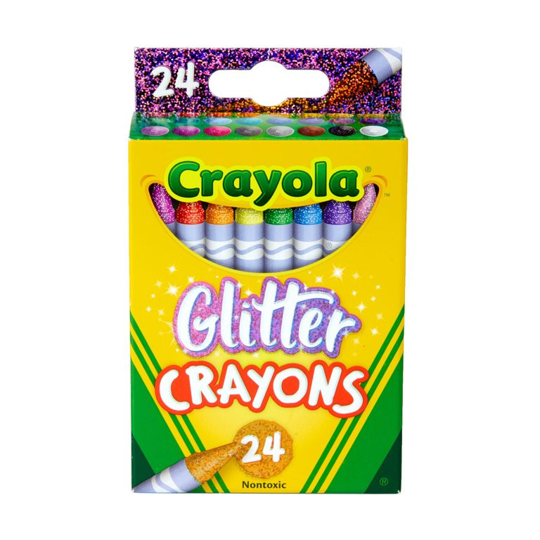 12 Packs: 24 ct. (288 total) Crayola® Glitter Crayons - Walmart.com | Walmart (US)
