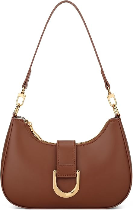 KKXIU Small Shoulder Bag for Women - Crescent Bag Small Purses for Women Trendy Vegan Leather Pur... | Amazon (US)