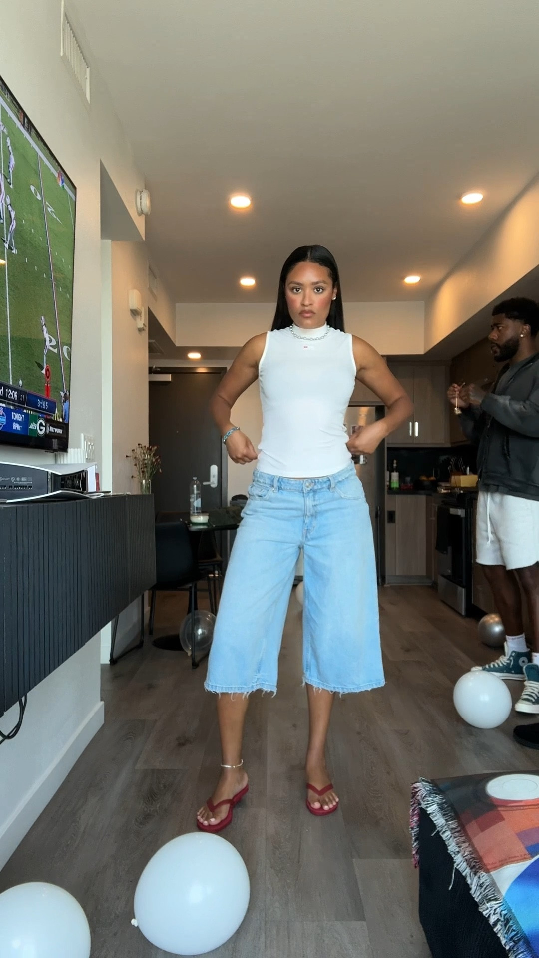 Wearing a small in the top and 6 in the shorts. 

#LTKFindsUnder100 #LTKShoeCrush #LTKStyleTip