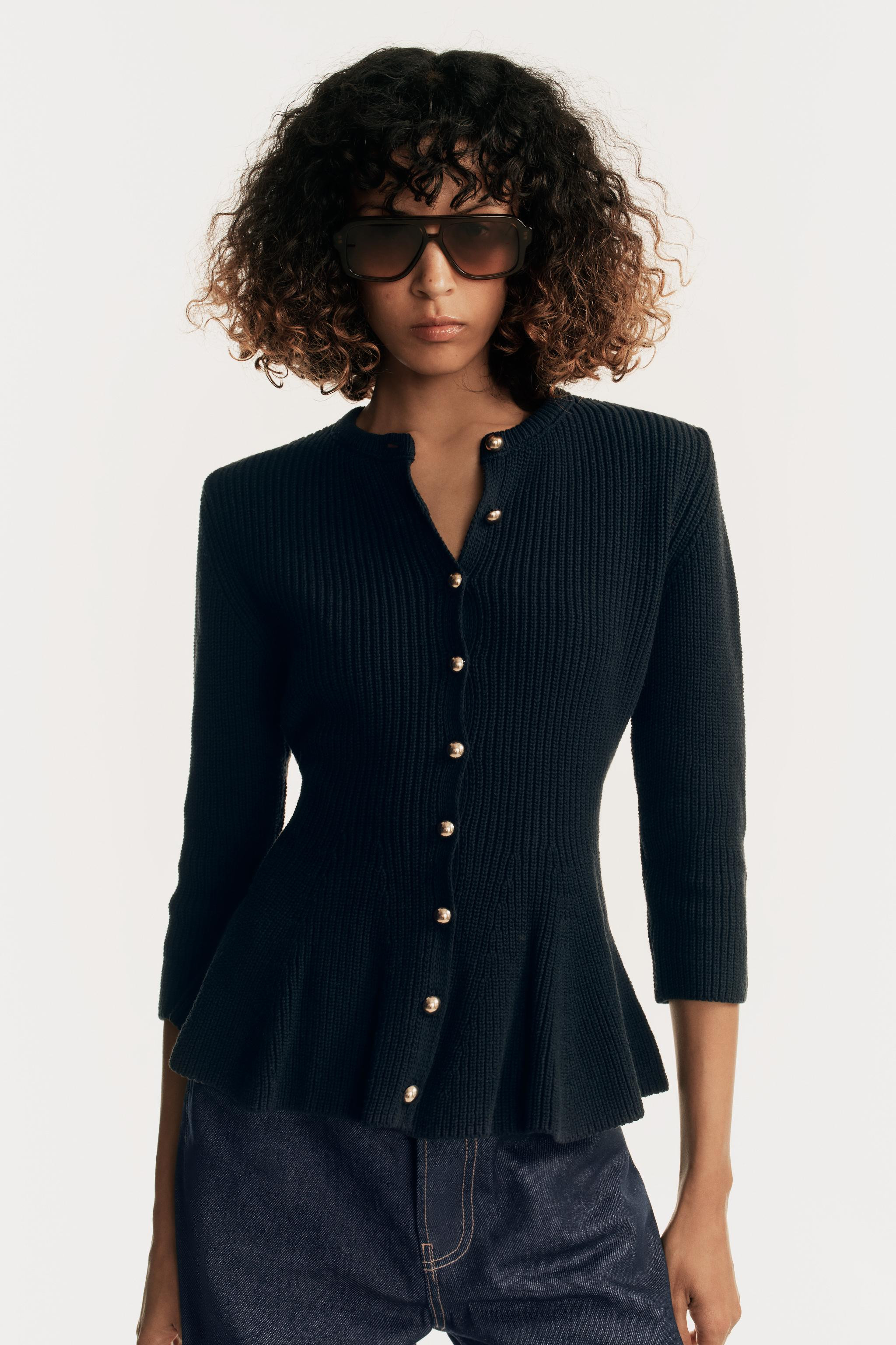 Strickjacke mit Schößchen | Zara DE