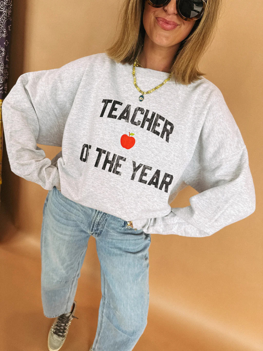 ETTA OG | teacher of the year sweatshirt - ash | Etta+East