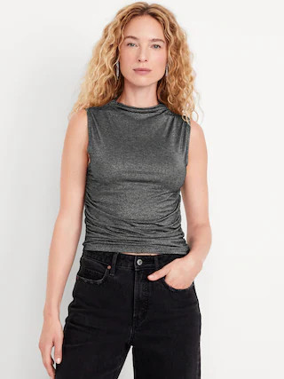 Ruched Shine Top | Old Navy (CA)