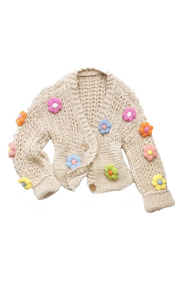 Chunky Floral Crochet Cardigan | Nordstrom Rack