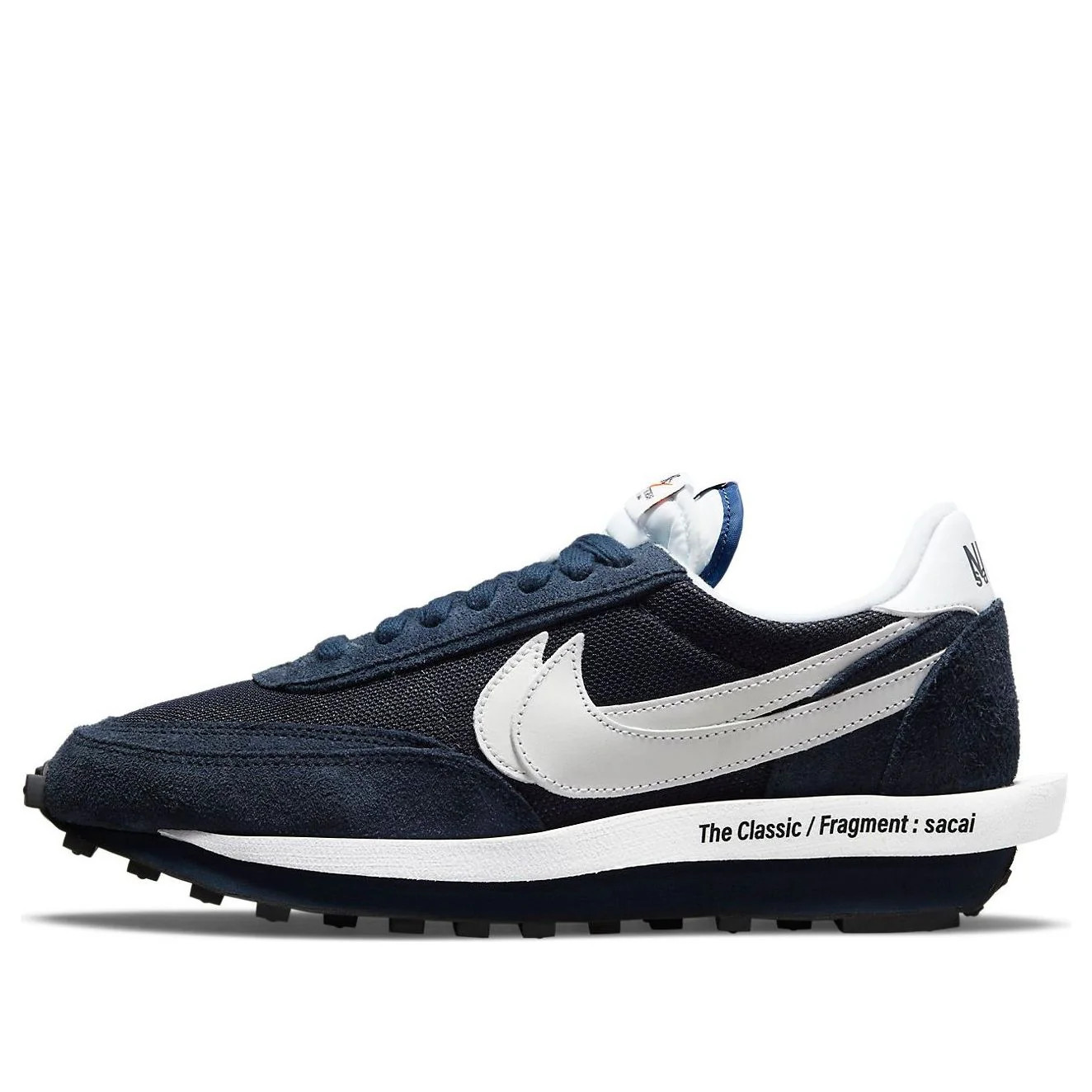 Nike Fragment Design x sacai x LDV Waffle 'Blackened Blue' | KICKS CREW