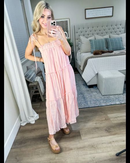 I love this Amazon dress for a beach vacation or spring break wearing size small

Sandals are true to size

Amazon fashion 
Resort wear
Spring outfit  

#LTKFind #LTKsalealert #LTKunder50