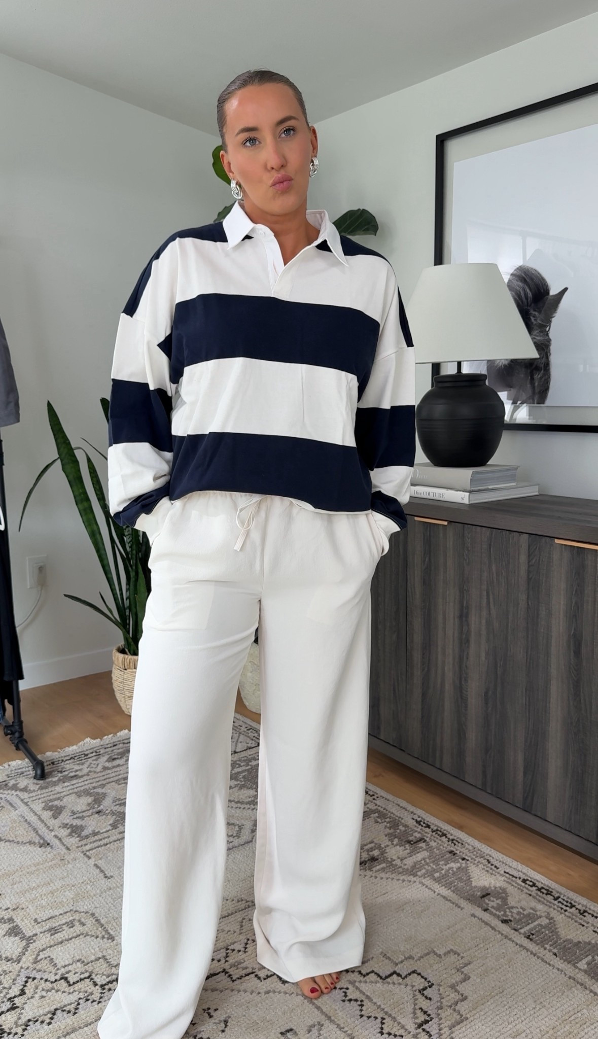 This is my fav rugby shirt find - SO comfortable 

Rugby polo: M
Trousers: M Tall

#LTKSeasonal #LTKStyleTip