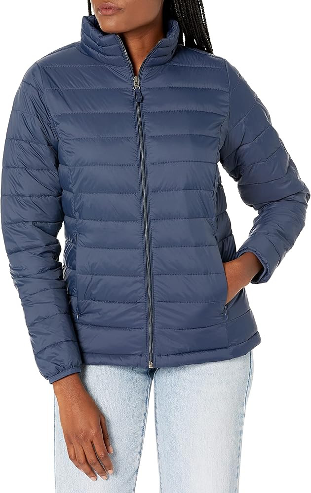 Amazon Essentials Women's Lightweight Long-Sleeve Water-Resistant Puffer Jacket | Amazon (US)