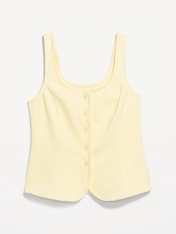 Sleeveless Button-Down Top | Old Navy (US)