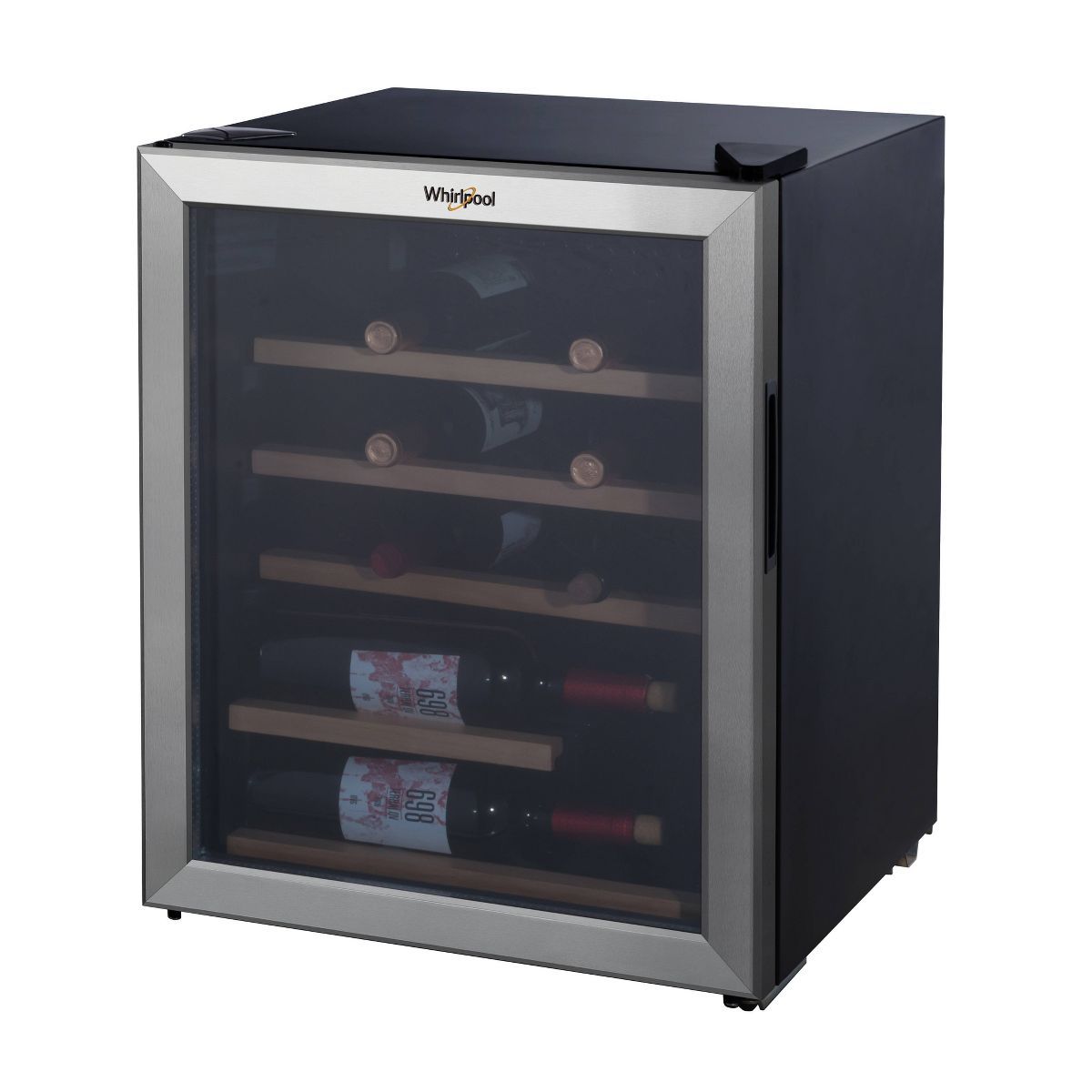 Whirlpool 2.7 cu ft 25 Bottle Wine Fridge - Stainless Steel - WHW27S | Target