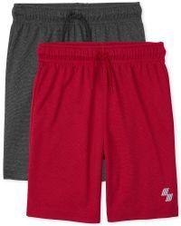 Boys PLACE Sport Marled Knit Performance Basketball Shorts 2-Pack | The Children's Place  - MULTI... | The Children's Place