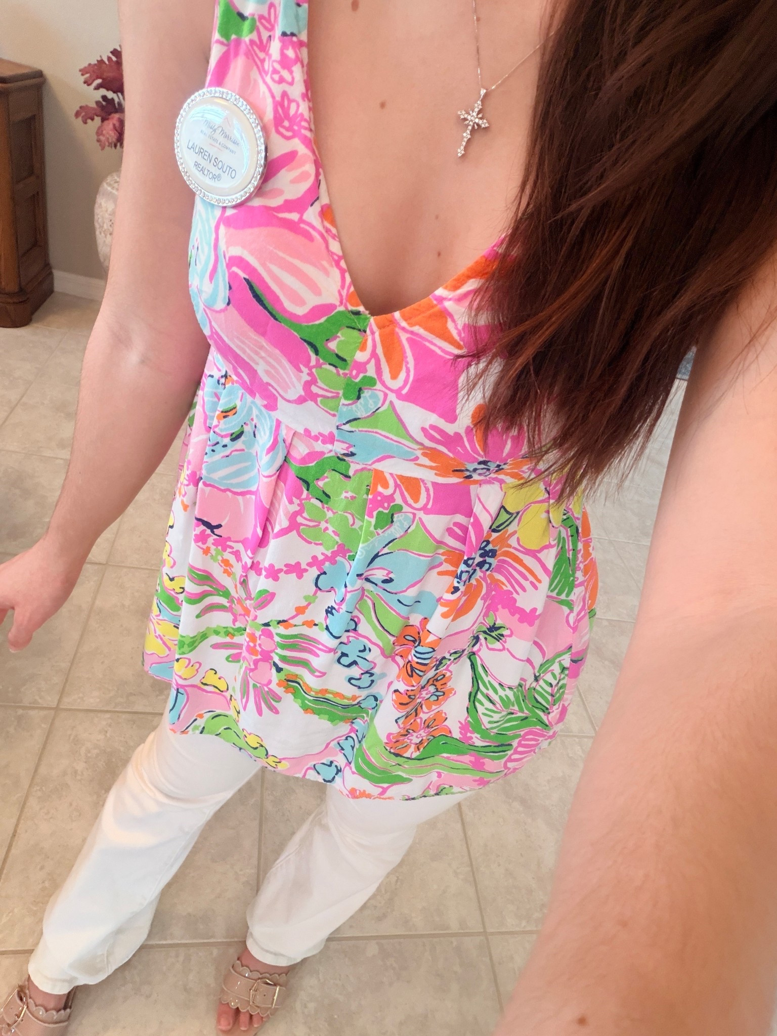 Bring in the spring vibes with Lilly Pulitzers florals. Love these tops with some good Levis jeans for sunny days. Wore this look to my open house in Heritage Isle, Viera Florida. Also linking some of my favorite Lilly Pulitzer finds!! 

Lilly pulitzer floral top, levis white jeans, sandal heels, crystal cross necklace, spring ootd, spring outfit idea, spring work outfit, summer ootd, summer outfit idea, summer work outfit

#LTKWorkwear #LTKPetite #LTKootd