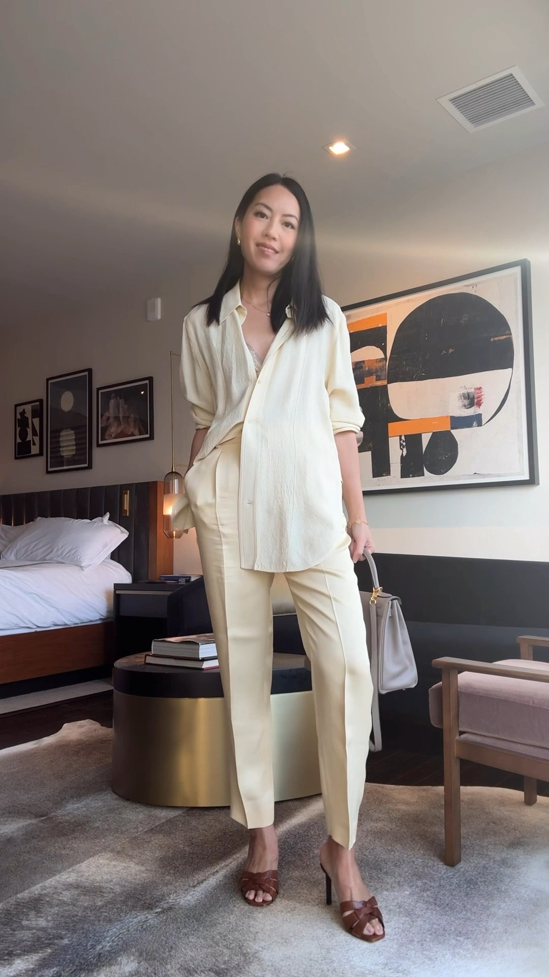 What I wore on day one of LTKCon: buttercream shirt and trousers! Shop this look here!

#monochromaticoutfit
#classicstyle
#falloutfit
#businessoutfit
#confrenceoutfit

#LTKStyleTip #LTKWorkwear #LTKVideo