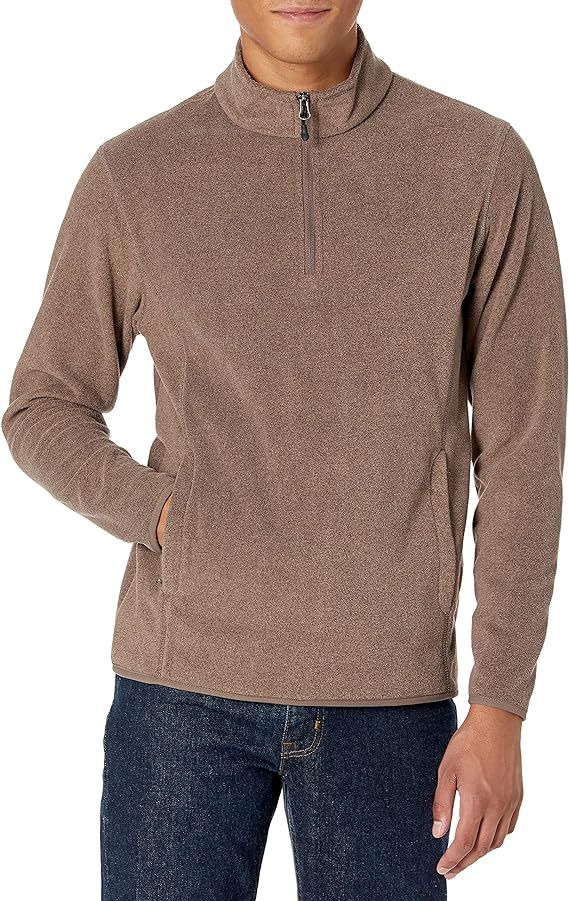 Amazon Essentials Men's Quarter-Zip Polar Fleece Jacket | Amazon (US)