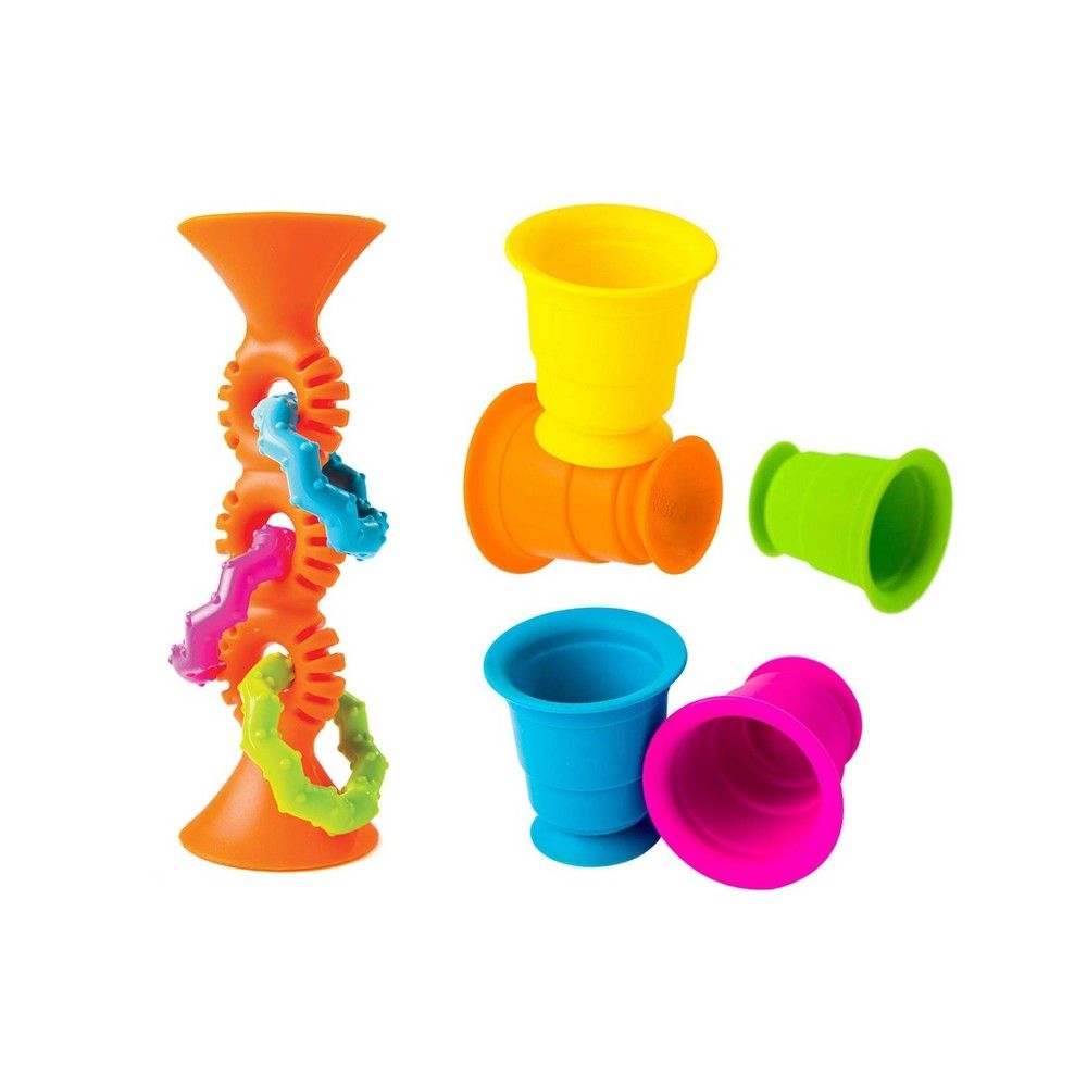 Fat Brain Toys Orange Loopz 5 Suction Kupz | Target