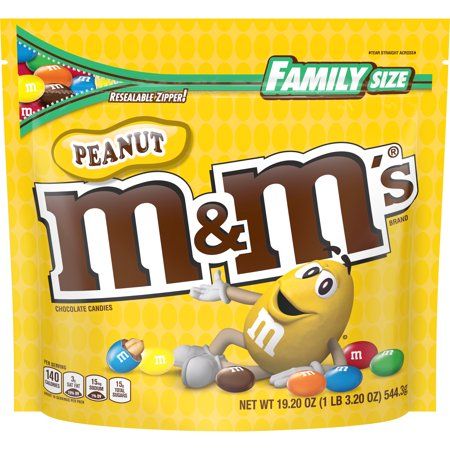 M&M'S, Peanut Milk Chocolate Candies, 19.2 Oz Bag | Walmart (US)