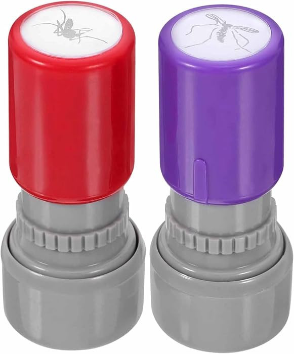 2 Pack Mosquito Stamp,Mosquito Stamp Prank Funny Stamper Self Inking Stamps | Amazon (US)