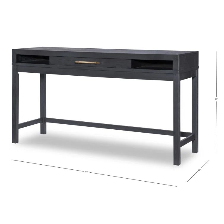 Lylis Sofa Table/Desk In Charred Oak Finish | Wayfair Professional