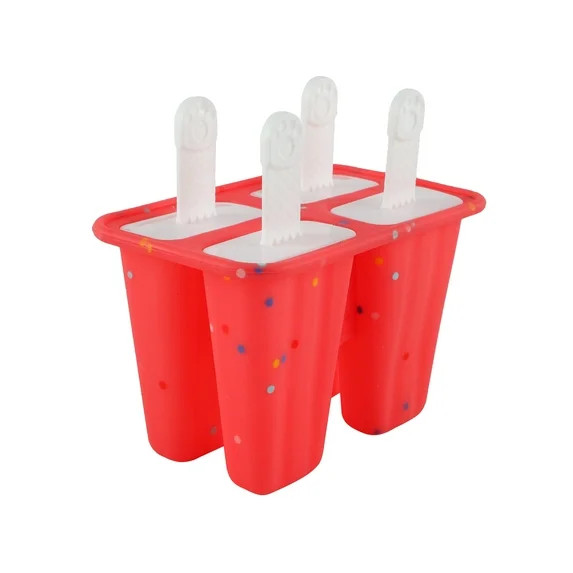 Normal Rectangle Silicone Ice Pop Molds-4 Red | Walmart (US)