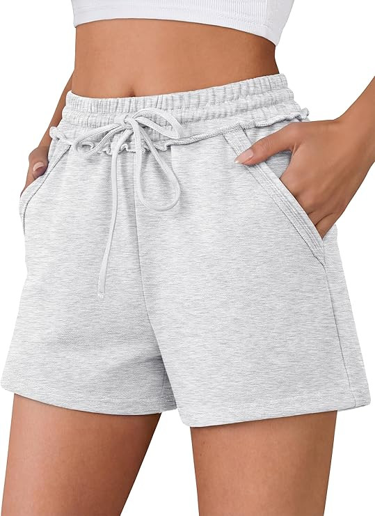 ANRABESS Womens Sweat Shorts Summer Casual Loose Athletic Workout Drawstring Comfy Running Shorts... | Amazon (US)