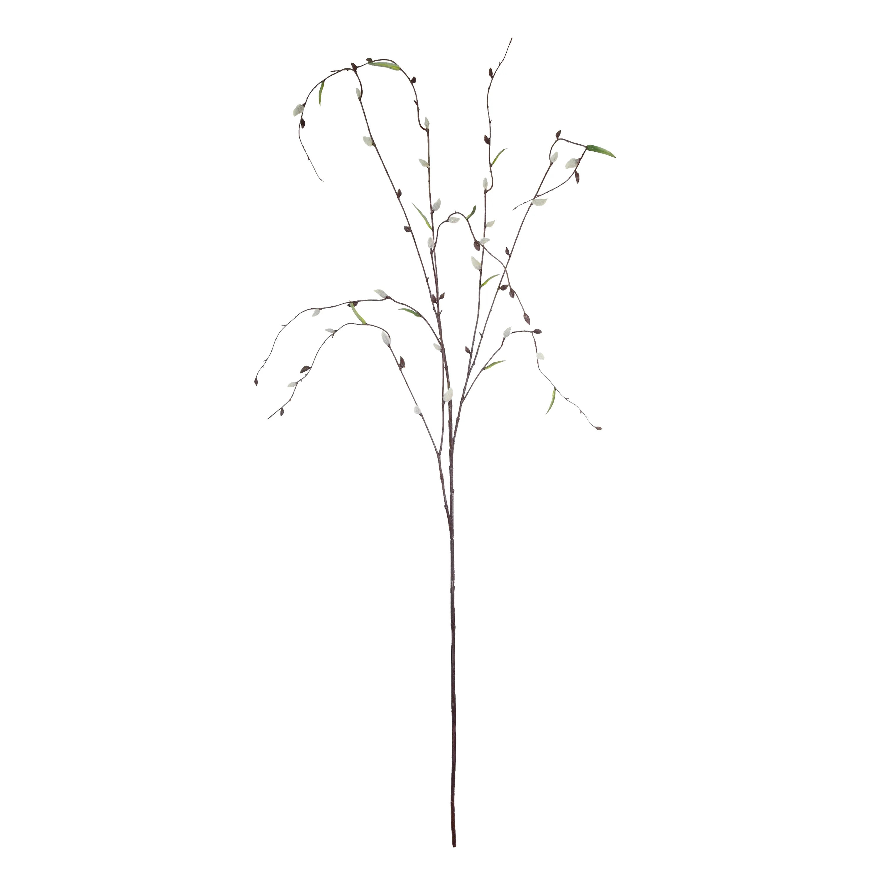 46.5-inch Artificial White-Brown Willow Flower Long Stem, for Indoor Use, by Mainstays | Walmart (US)