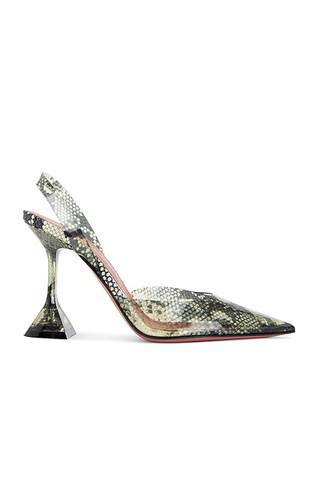 Holli Glass 95 Sling Pump In Printed Snake | FWRD 