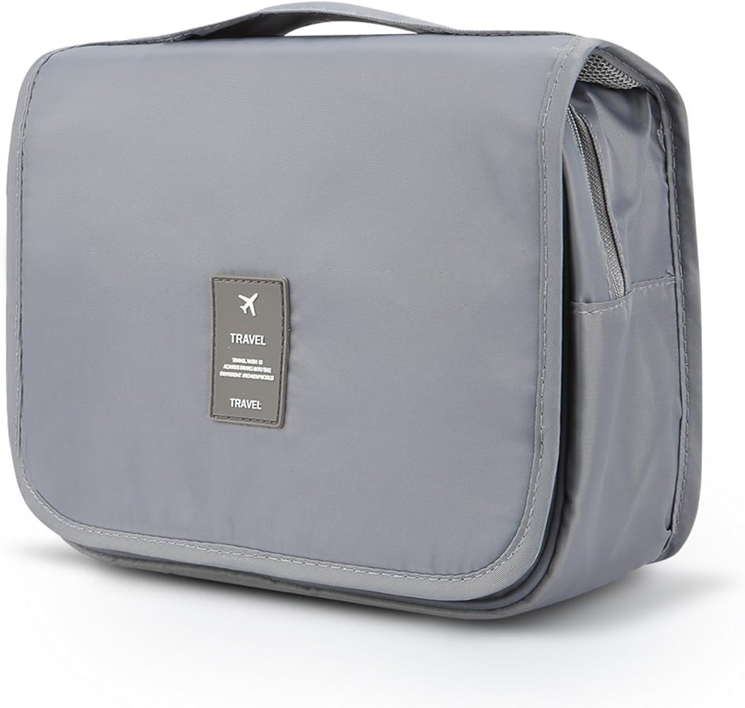 Mossio Hanging Toiletry Bag - Large Cosmetic Makeup Travel Organizer for Men & Women with Sturdy ... | Amazon (US)