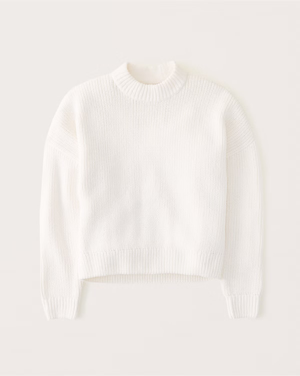 Matte Chenille Crew Sweater | Abercrombie & Fitch (US)