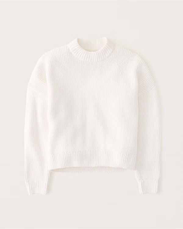 Matte Chenille Crew Sweater | Abercrombie & Fitch (US)