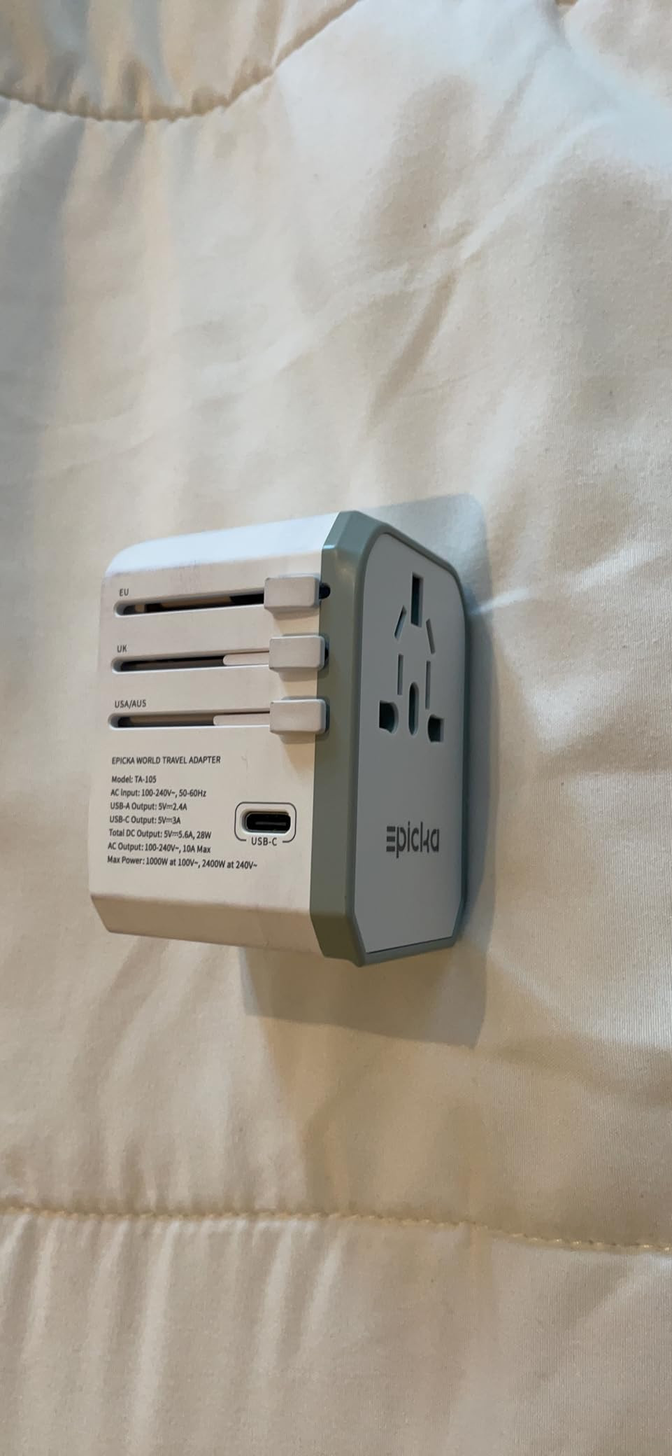 Universal Travel Power Adapter - EPICKA All in One Worldwide International Wall Charger AC Plug A... | Amazon (US)