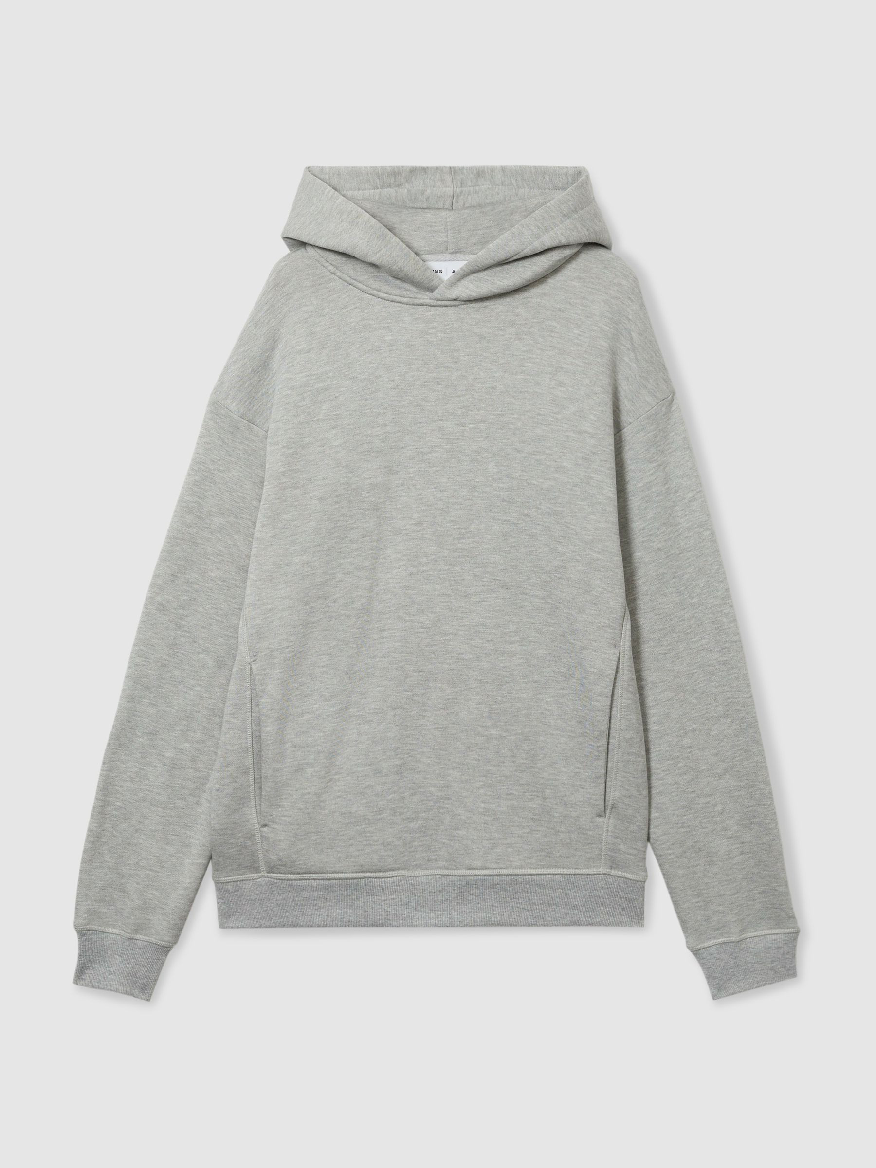 Reiss Reiss | Les 100 Ciels Modal-Blend Jersey Hoodie in Grey - REISS | Reiss UK