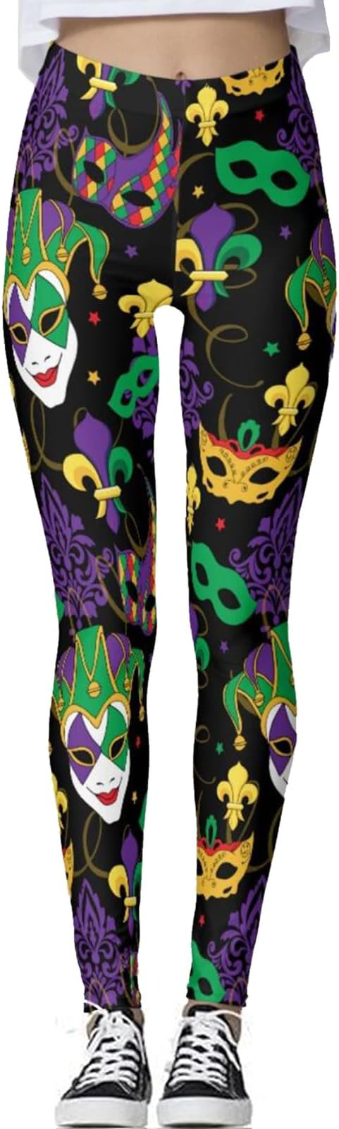 Mermaid Leggings for Women Halloween Shiny Green Fish Scale Legging Pants | Amazon (US)