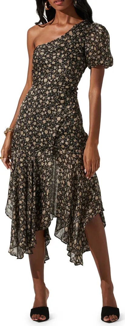 Santorini Floral One Shoulder Dress | Nordstrom Rack