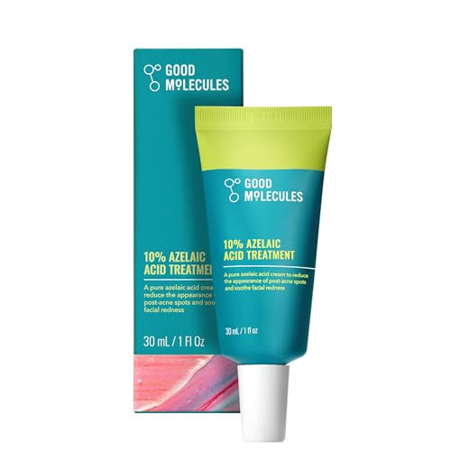 Good Molecules 10% Azelaic Acid Treatment for Face – Blurs Facial Redness & Evens Skin Tone – Brightens the Look of Dark Spots & Refines Texture – Vegan & Fragrance-Free Skincare (30ml / 1.01 fl oz.) | Amazon (US)