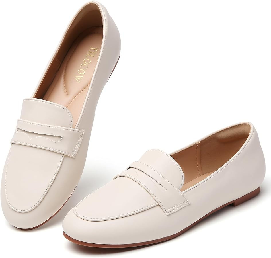 Tilocow Women's Loafers Penny Loafers for Women Comfortable Round Toe Flats Fashion Work Dressy S... | Amazon (US)