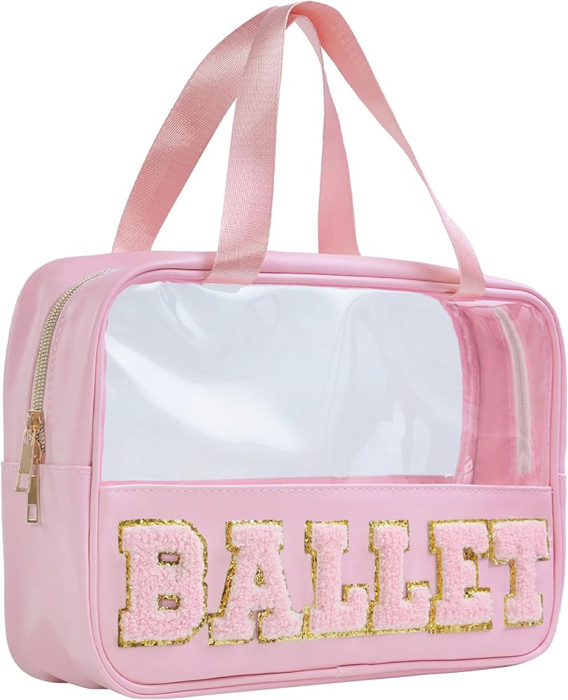 Ballet Bag Preppy Stuff Ballet Gifts Chenille Letter Bags Makeup Cosmetic Bags ballet bags for gi... | Amazon (US)