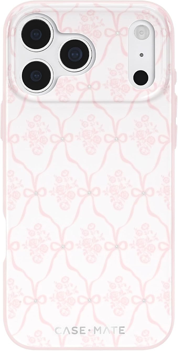 Case-Mate iPhone 17 Pro Max Case [Compatible with MagSafe] - Stylish Bow Phone Case with 12ft Dro... | Amazon (US)