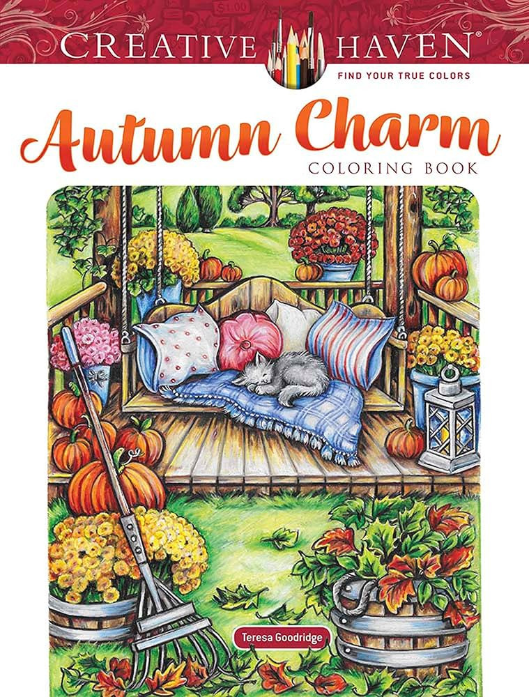Creative Haven Autumn Charm Coloring Book (Adult Coloring Books: Seasons) | Amazon (US)