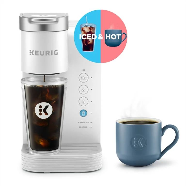 Keurig K-Iced Essentials White Iced and Hot Single-Serve K-Cup Pod Coffee Maker - Walmart.com | Walmart (US)