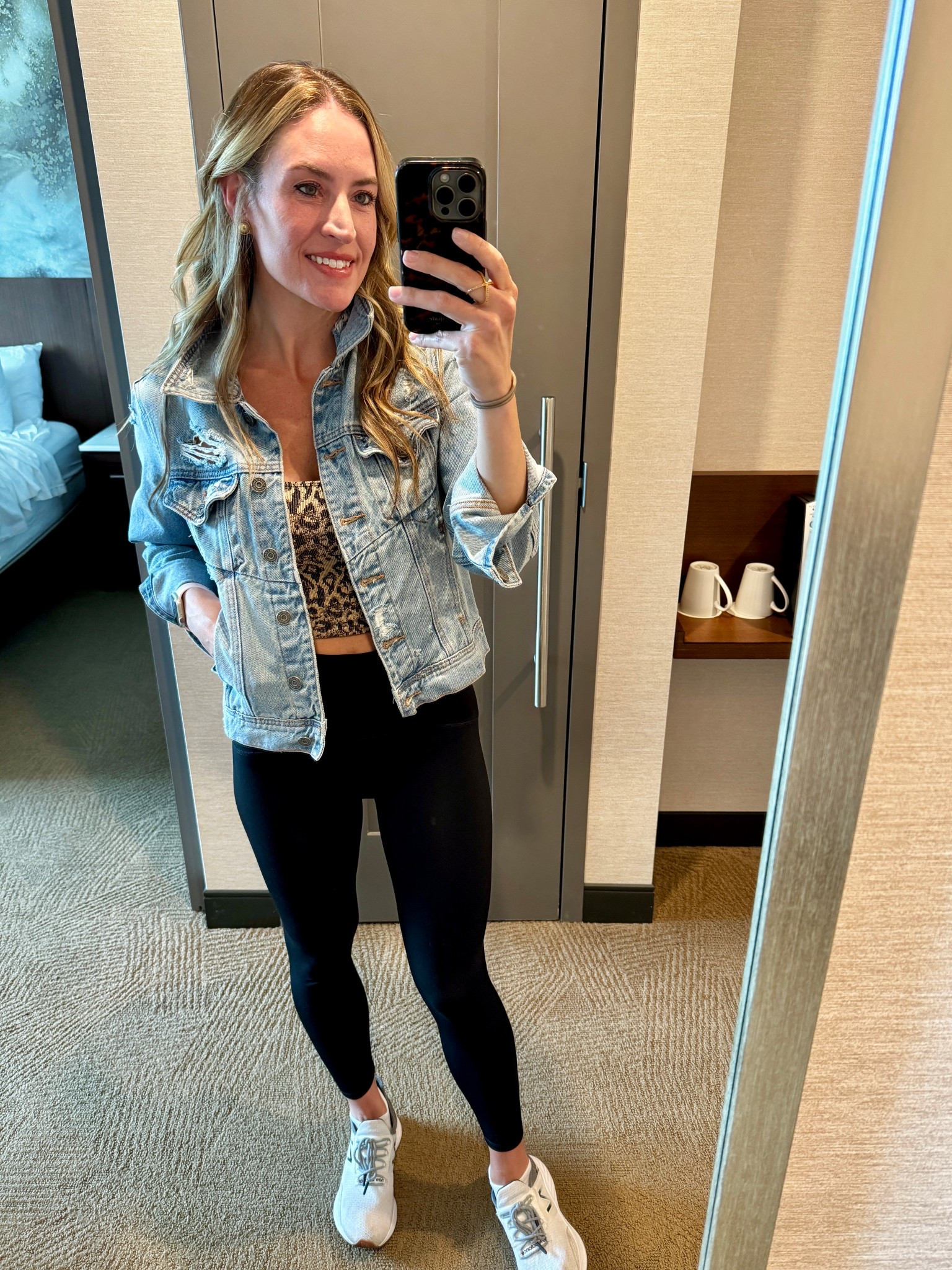Fall outfit and Athleisure 

#everypiecefits

Denim jacket 
Jean jacket 
Leggings 
Spanks 
Casual outfit 
Travel outfit 
Back to school 
College 

#LTKOver40 #LTKxVICI #LTKActive