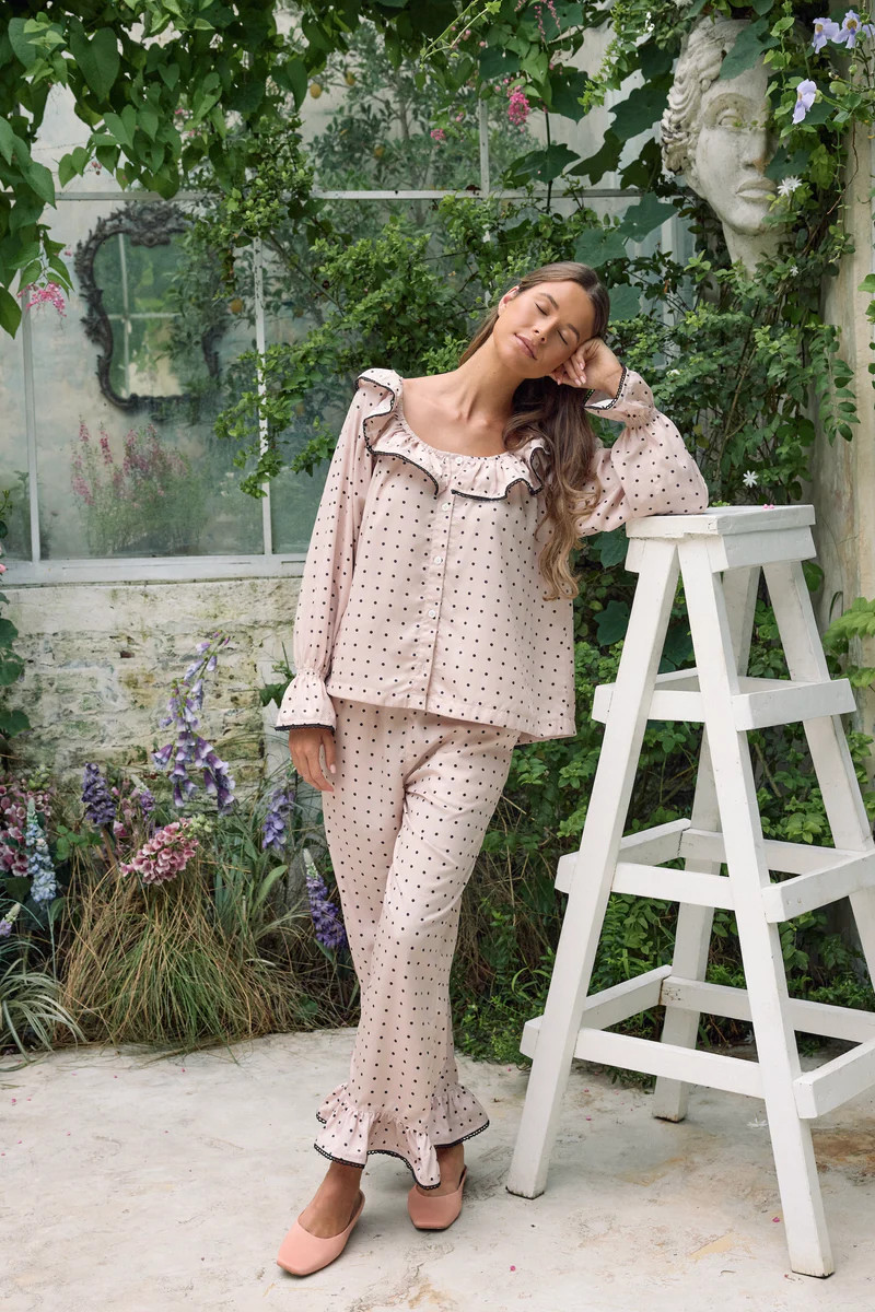 Jemima Sleep Set - Long - TENCEL™ Lyocell - Dot | Piyama