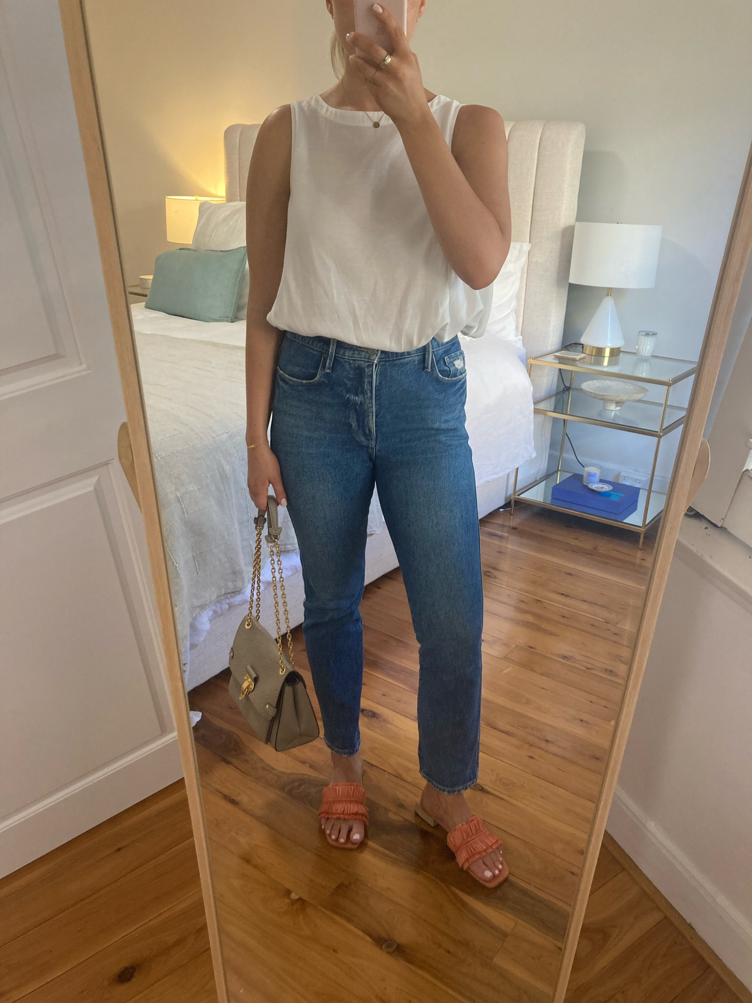 Jeans are a bad idea when it’s 30 degrees. The price you pay to wear these shoes! 
Top - Pol
Jeans - Frame
Shoes - Marianne
Bag - Louis Vuitton

#LTKstyletip #LTKSeasonal #LTKaustralia